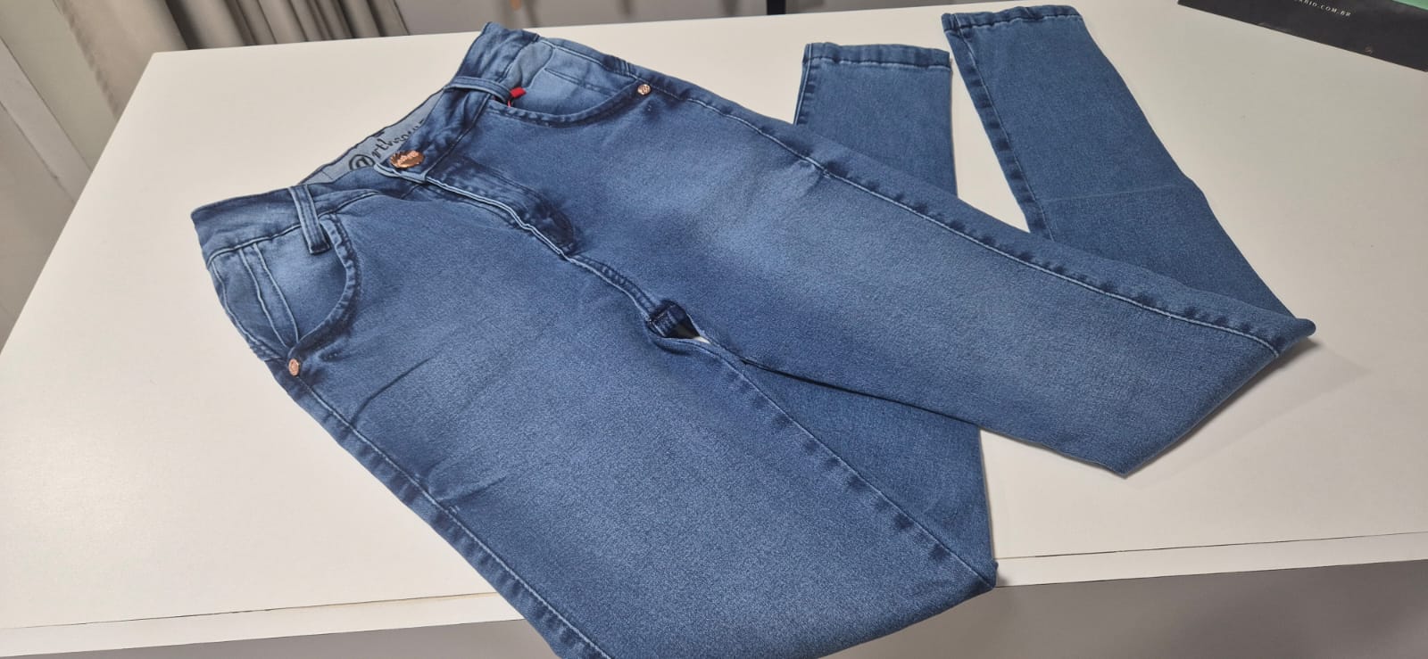 calça jeans feminina slim A/clara