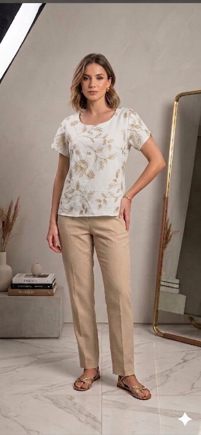 blusa crepe eva c/v — foto 1