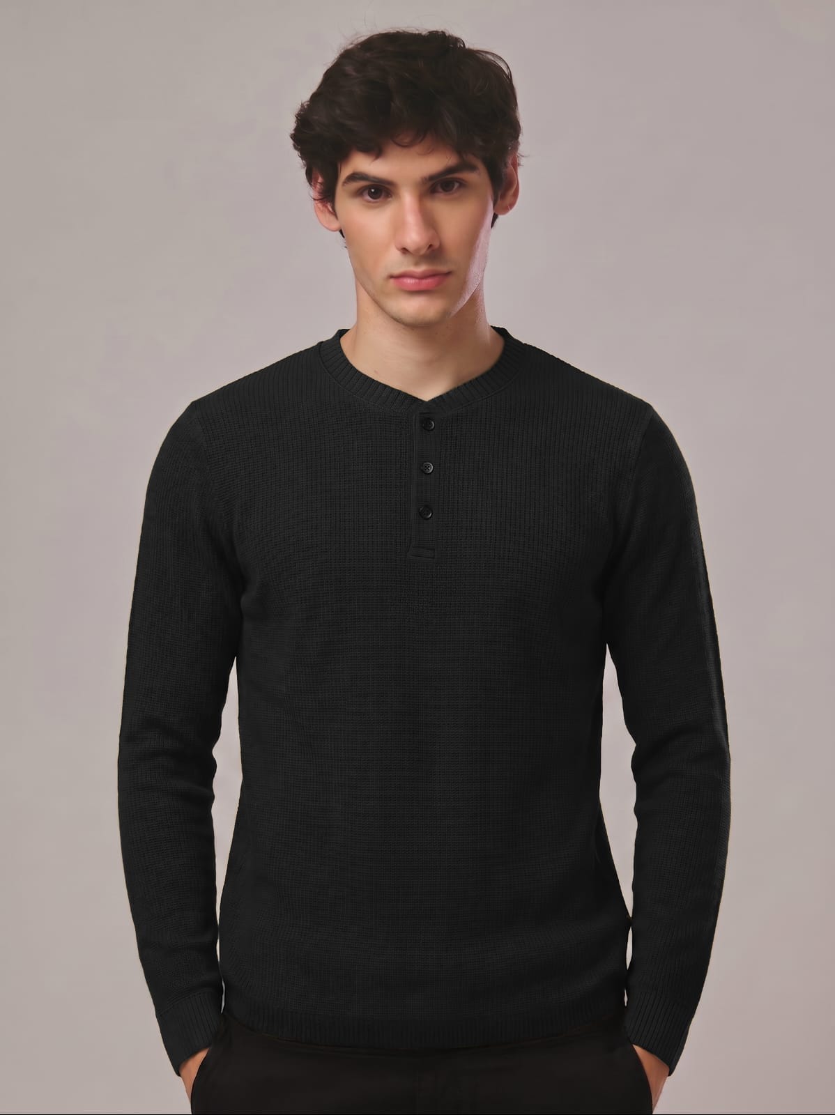 CAMISA MANGA LONGA TEXTURIZADA