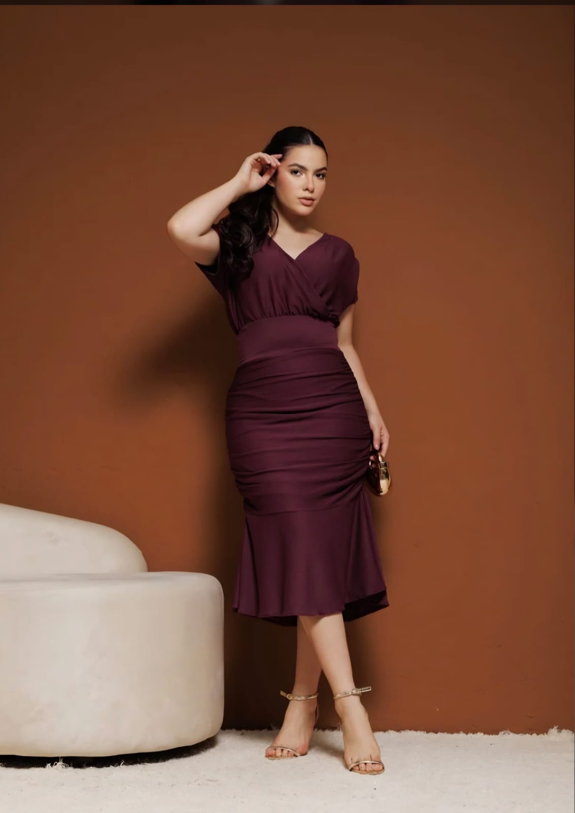 vestido drapeado lysa — foto 2