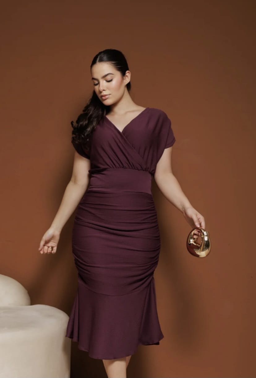 vestido drapeado lysa — foto 1