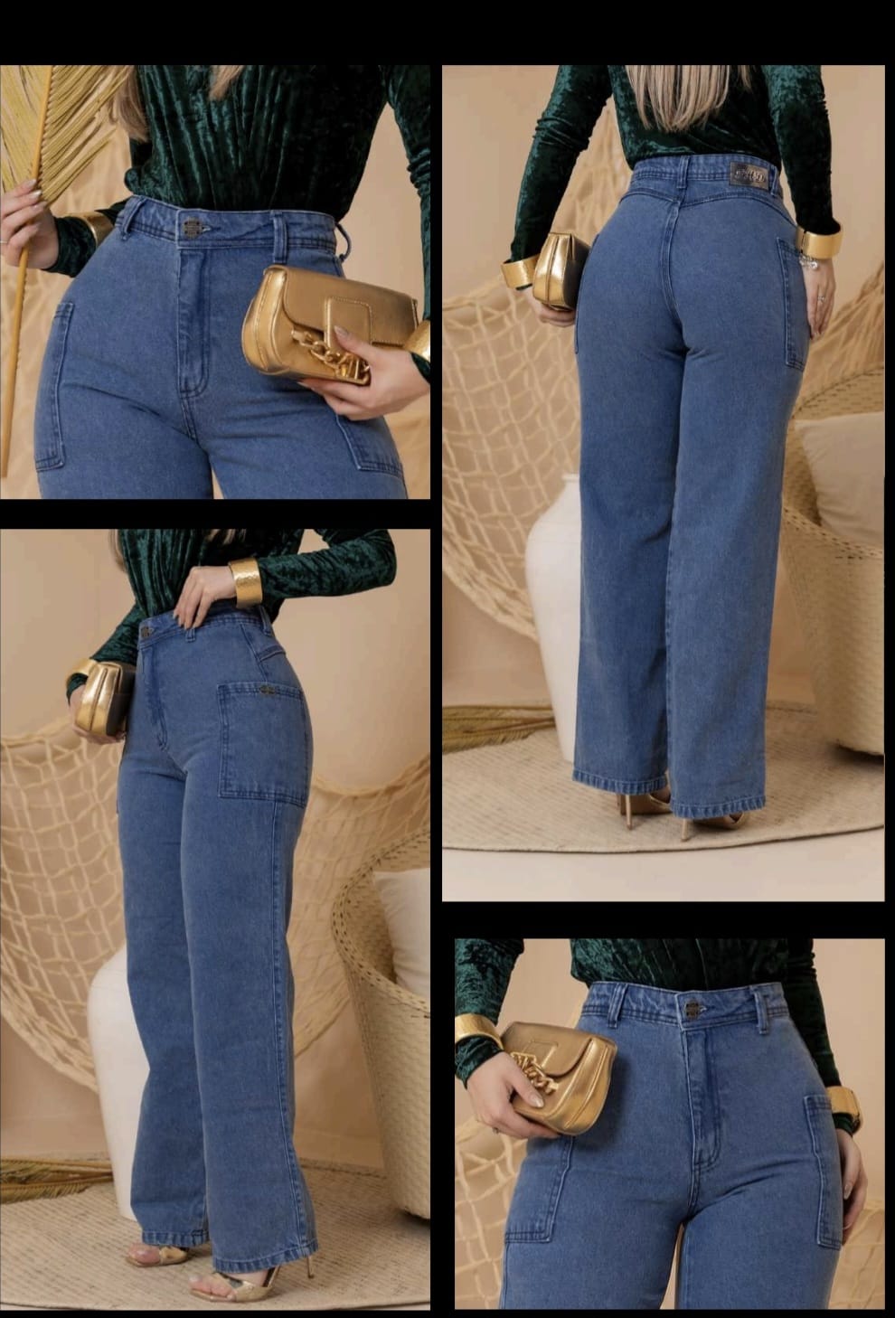 CALÇA BOLSO LATERAL