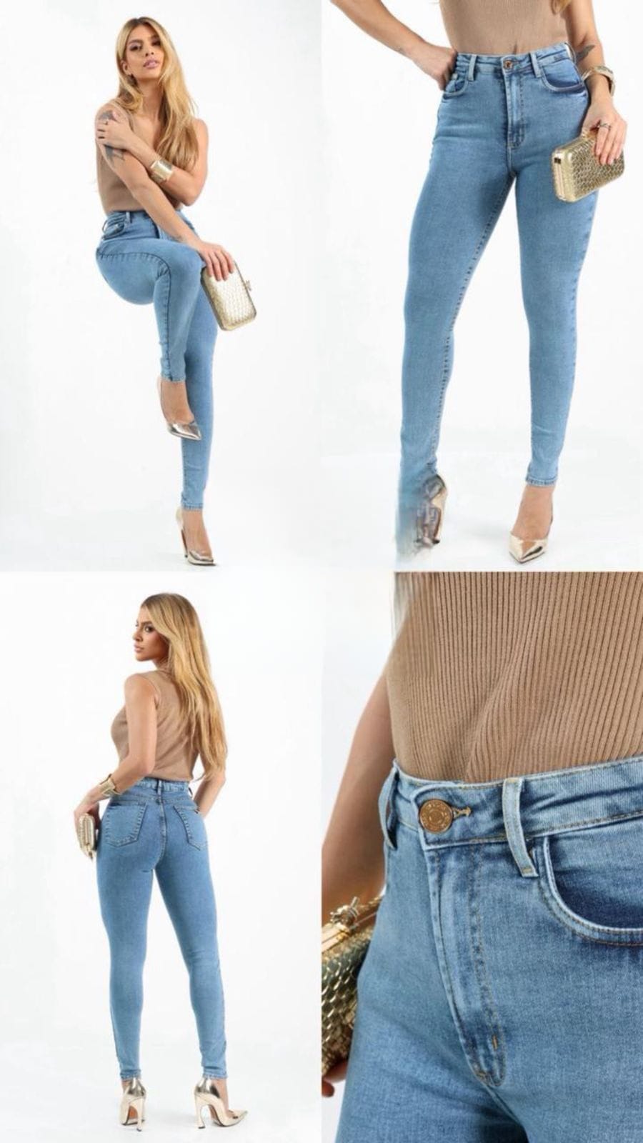 CALÇA BRYTCH SKYNNI CINTURA ALTA