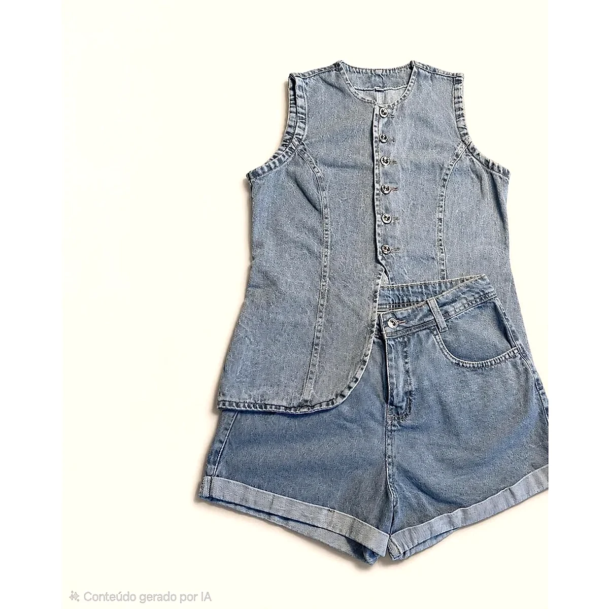 conjunto jeans 100 %